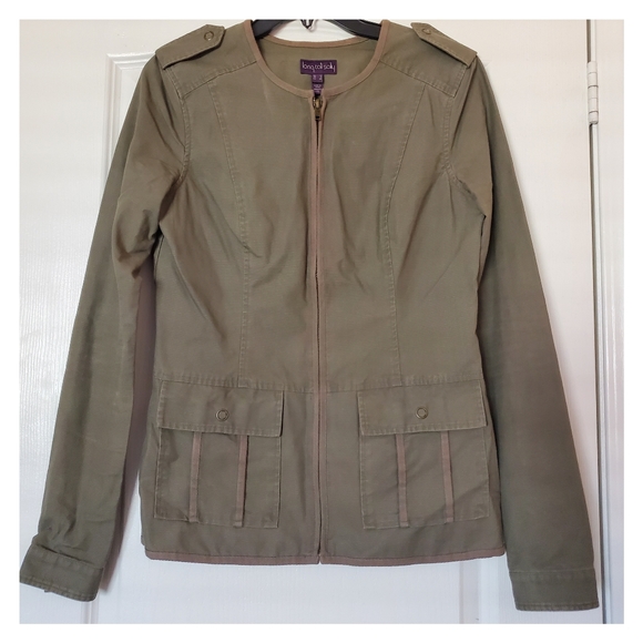 Military Green Slim Fit Jacket (Fits like a medium) - Picture 2 of 8
